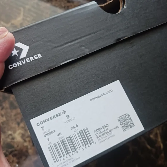 ⚫️  Converse Chuck Taylor All-Star XX Knee High 90/Retro Rear Y2K Shoes Size 9 - Picture 12 of 12